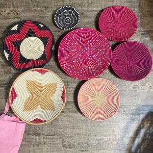 Handwoven Multicolor Basket Set